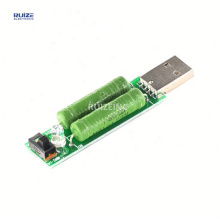 USB Discharge Load Resistance Power Resistors Mobile Power 2A 1A Testing Aging Resistor Module 2A Red 1A Green Led